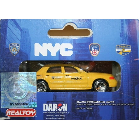 Taxi Diecast Car - NYC Taxi, Yellow - Daron RT8953T - Diecast Model Toy Car