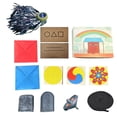 thumbnail image 1 of Korean Folk Game Set (Traditional Korean Game) Flying Stone Bagua Boneboard Family Travel Game Table Game Set, 1 of 8