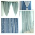 thumbnail image 2 of Cortinas opacas para para niñas , bloqueo de luz con aislamiento térmico Zulema Cortinas de estrellas huecas, 2 of 8