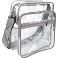 thumbnail image 1 of HUGFEGWE PVC Transparent Shoulder Bag, Fashion Reinforced Stitches Large Capacity PVC Shoulder Bag for Beach,Concert,Work U2537-6477, 1 of 8