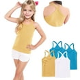 thumbnail image 5 of zbxnLI Toddler Girls Tank Tops 4 Pack Sleeveless Ribbed Basic Undershirts Dance Tank Shirts for Little Girls, 5 of 6