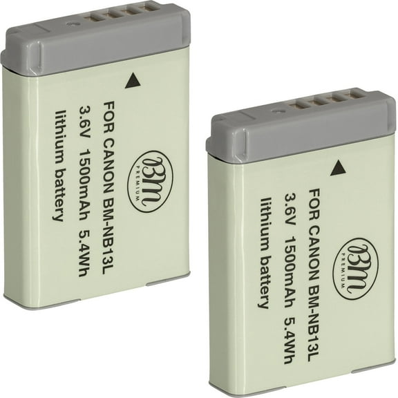 BM 2 NB-13L Batteries for Canon PowerShot G1 X Mark III G5 X Mark II G7 X G7 X Mark II G7 X Mark III G9 X G9 X Mark II SX620 SX720 SX740 HS Cameras