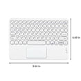 thumbnail image 3 of CHUANK Clavier Bluetooth à Cap Rond, Clavier Sans Fil Portable avec Pavé Tactile pour Tablette PC Android / Accessoires Électroniques en Solde pour Votre Vie Heureuse (Rose), 3 of 5