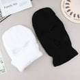thumbnail image 3 of 1PC Funny Spoof Car Seat Headgear Headrest Cover 3 Hole Knitted Face Mask Seat Cover Car Creative Seat Decorations Accessories, 3 of 16