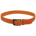 thumbnail image 4 of Falari Black Buckle Men Canvas Elastic Fabric Woven Stretch Braided Belt Orange L, 4 of 5