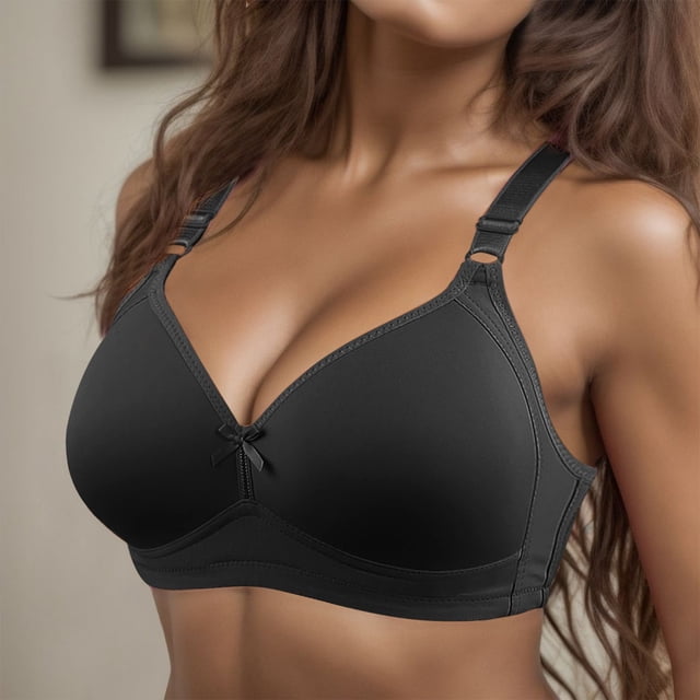 WILLBEST Brasier Sin Varillas Mujer Sujetador Nuevo Y Cómodo Para Mujer, Copa D Grande, Estilo Fino, Sin Aro De Acero, Fruncido Suave Y Sexy.