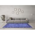 thumbnail image 3 of Ahgly Company Indoor Round Animal Blue Traditional Area Rugs, 7' Round, 3 of 4