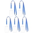 thumbnail image 6 of WHAMVOX  5 Pcs Badge Holder Name Badges Holders with Lanyard Work Bus Miss Student Blue, 6 of 8