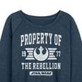 thumbnail image 3 of Star Wars - Property Of Rebellion - Women's French Terry Pullover Sweatshirt, 3 of 5