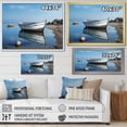 thumbnail image 4 of Designart "Lakeside Boat Landscape I" Coastal Boat Floater Framed Wall Art Prints, 4 of 5
