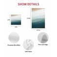 thumbnail image 6 of Blue Beach Gradient Hand Towels Set, Waffle Weave Kitchen Towels 2 Pieces, Boho Sea Waves Ombre Abstract Microfiber Hair Face Bath Tea Towel Absorbent Quick Drying Cleaning Dish Cloths, 15.7"x23.6", 6 of 7