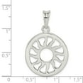thumbnail image 2 of FB Jewels Sterling Silver Polished Sun Pendant, 2 of 2