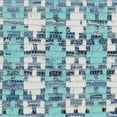 thumbnail image 3 of SAFAVIEH Montauk Jefferson Geometric Quatrefoils Cotton Area Rug, Turquoise/Multi, 9' x 12', 3 of 7