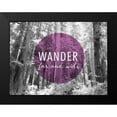 thumbnail image 2 of Marshall, Laura 18x15 Black Modern Framed Museum Art Print Titled - Wander Far and Wide v2, 2 of 5