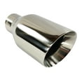 thumbnail image 3 of Exhaust Tip 2.50" Inlet 4.00" Outlet 8.00" long WBOSS4008-250-DW-SS Slant Angle 304 Stainless Steel Wesdon Exhaust Tip, 3 of 8