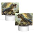 thumbnail image 2 of Haiem Ferocious Dinosaur Pattern Acrylic Night Light Gift with 3 Color ModesTouch-Sensitive LED Lamp Perfect Gift for Mother's Day, Birthday, or Christmas, 2 of 9