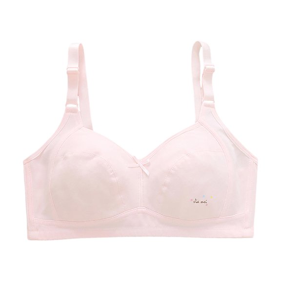 enyan Sport Cami Bras Cotton for Teens Girls Training Bras 10-16 with Adjustable Straps Fixed Pads