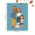 thumbnail image 3 of Custom Family Portrait Canvas Wall Art 15.75x11.81 Inches, 3 of 8