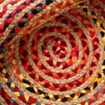 thumbnail image 5 of DecorAvenue Hand Woven Braided Farmhouse Jute Area Rug Multi Color 4 ft Round, 5 of 5