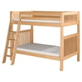 thumbnail image 2 of Camaflexi Twin over Twin Bunk Bed - Mission Headboard - Angle Ladder - Natural Finish, 2 of 6