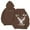 Brown, variant on Valora Men Sweatshirt Men's Hoodies Sweatshirts Casual Pullover With Print Lined Winter Warm Streetwear Fashion Product Category Platform Competitor Title White S