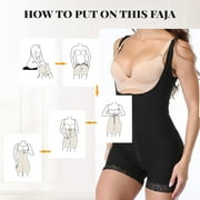 Full Body Shaper for Women Tummy Control Shapewear Waist Trainer Compression Girdle Thigh Slimmer Bodysuit Zipper Adjustable