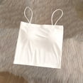 thumbnail image 5 of Ribbed Camisole Tops for Women Women's Spaghetti Strap Crop Cami Top, Square Neck Slim Fits Basic Tanks, Summer Lightweight Comfy Camisole White L, 5 of 9