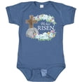 thumbnail image 3 of Inktastic Easter He Has Risen with Cross and Flowers Boys or Girls Baby Bodysuit, 3 of 5