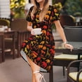 thumbnail image 3 of Balery Animal Vestidos sueltos de manga corta para mujer, vestidos de verano 2025, vestidos casuales de corte A con vuelo., 3 of 6