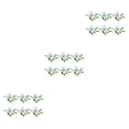 thumbnail image 3 of Guardoinrt 1/2/3 6 Pieces PVC Artificial Lilys Flower Simulation Reusable Washable Portable Living Room Fake Plant Flowers Ornament White 3PCS, 3 of 6