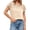 Apricot, variant on Short Sleeved Women Crochet Knit Sweater Vest Tops