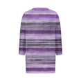 thumbnail image 5 of Womens Tops 3/4 Sleeve V-Neck Print Casual Loose Blouses Shirts Purple,Blouse for Women, 5 of 5
