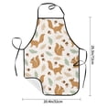 thumbnail image 2 of Disketp Squirrel And Leaves Kitchen Apron with adjustable Aprons for Women with Pockets Cooking Powder Pink Apron, 2 of 7