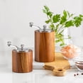 thumbnail image 3 of Wozhuo Vintage Wood Pepper Mill Adjustable Ceramic Grinder Refillable Spice Grinder, 3 of 7