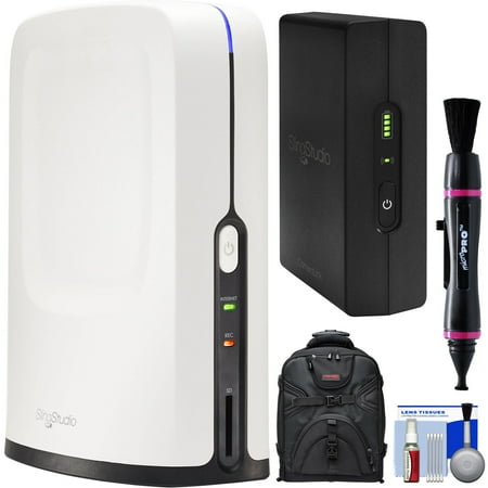 Broadcast Quality 60 Minute Video - SlingStudio Hub Portable Wireless Broadcast HD Video Production Unit with CameraLink + Backpack Case + Kit