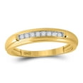 thumbnail image 2 of 10K Yellow Gold His Hers Round Diamond Solitaire Matching Wedding Set 3/8 Cttw, Womens Size: 5-10, Mens Size: 7-13, 2 of 4