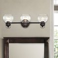 thumbnail image 7 of CHLOE Janice Contemporary 3 Light Rubbed Bronze Bath Vanity Fixture 26" Width, 7 of 7