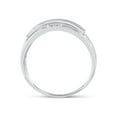 thumbnail image 3 of FB Jewels Sterling Silver Mens Round Diamond Band Ring 1/6 Cttw, 3 of 4