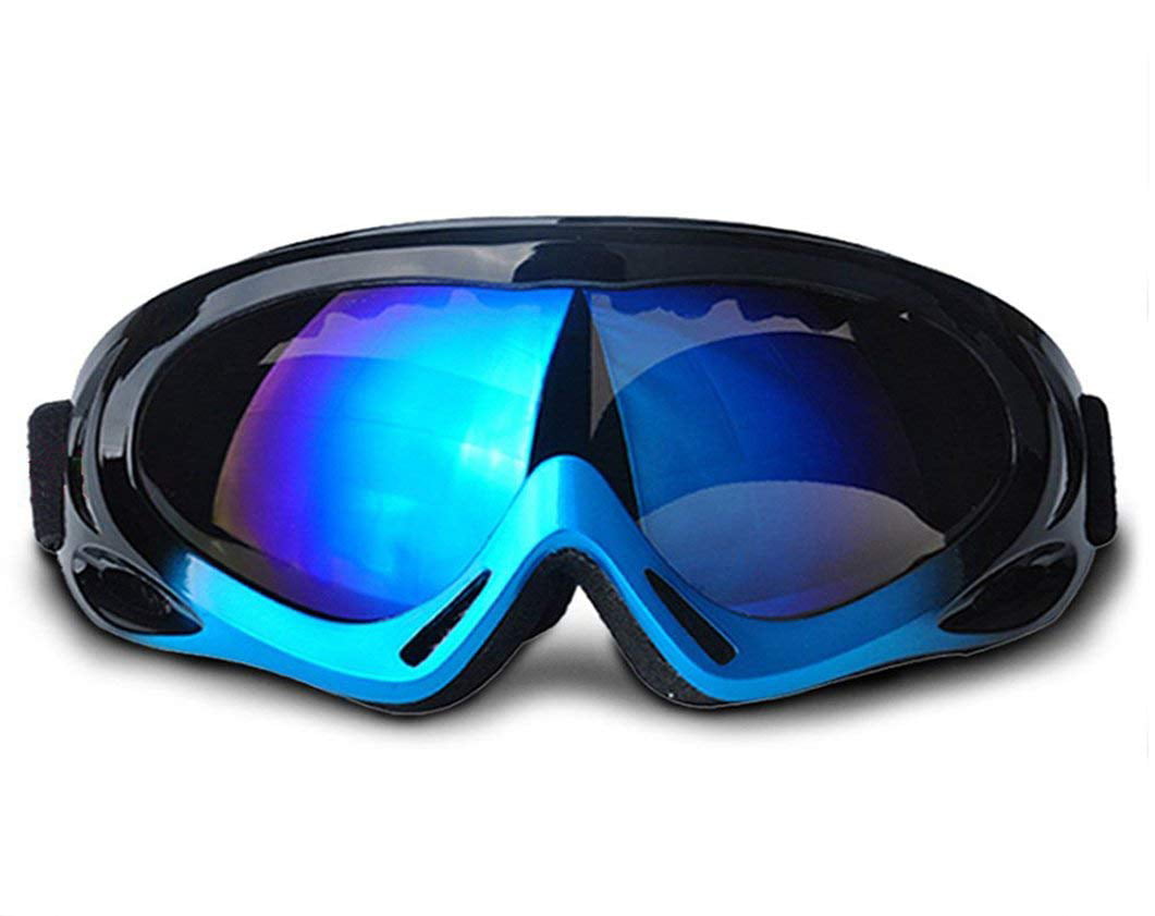 Feier Yusi Adult Professional Ski Goggles Snowmobile Snowboard Skate Snow Skiing Goggles with 100% UV400 Protection Bright Lens TPC Frame Material Anti Sand Wind & UV Suitable Hiking Surfing Skiing Fit for Skiing Motorcycling with Box & Mask China 