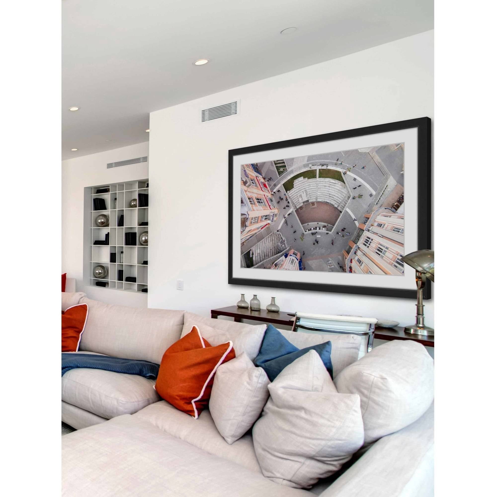 Marmont Hill "Stadium Seating" By Karolis Janulis Framed Painting Art Print, 18.0" x 1.5"