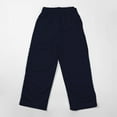 thumbnail image 6 of GBSYEWXS Pants For Little Girls Child Size 9-10 Years Straight-Leg Casual Relaxed Comfortable Drawstring Waist Navy Trousers, 6 of 9