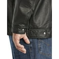 thumbnail image 3 of Synrgy by DXL Men's Big and Tall Moto Jacket Black 2XLT, 3 of 7