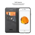 thumbnail image 2 of For iPhone SE 2022 iPhone 8 7 Phone Case SOATUTO Genuine iPhone SE 4.7" 2020 Leather Case with Credit Card Holder and Kickstand Magnetic Closure Cover Case for Apple iPhone 8 7 SE 4.7 inch - Black, 2 of 6