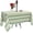 Green Stripe, variant on Rectangle Outdoor Tablecloth Waterproof Stain Resistant Table Linen Cloth with Umbrella Hole and Zipper for Patio Picnic Garden Party Table, 60x120 Green Stripe