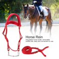 thumbnail image 4 of Bride pour Cheval, Harnais pour Poulain, Harnais Amovible Rouge Réglable avec Coussin Doux Accessoire Utile pour Chevaux, 4 of 7
