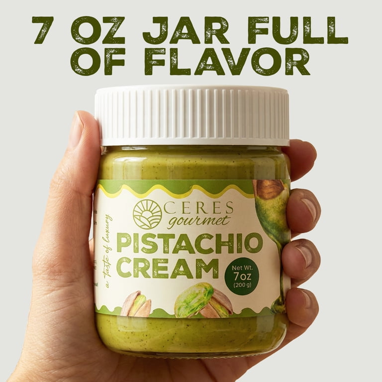 Ceres Gourmet Spreadable Pistachio Cream, Sweet Pistachio Filling