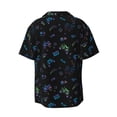 thumbnail image 2 of KLL Gamepads Print Men's Shirt Short Sleeve Button Down Summer Cuba Beach Shirts- XX-Large, 2 of 7
