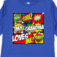 thumbnail image 4 of Inktastic My Grandma Loves Me Superhero Boys or Girls Long Sleeve Toddler T-Shirt, 4 of 5
