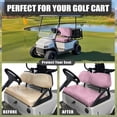 thumbnail image 5 of Aplkyhs Pink Spot Print Universal Golf Cart Seat Covers Golf Cart Breathable Material Fit for Most Club Car, Easy to Install, Golf Cart Front Seat Covers Soft and Comfortable, 5 of 7