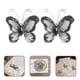 thumbnail image 4 of Mariposa de purpurina con malla de alambre transparente con gemas de 50 piezas (negro), 4 of 7
